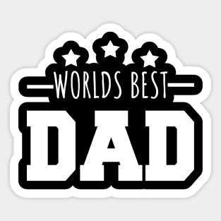 Worlds Best Dad Sticker